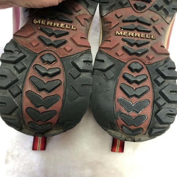 Merrell Polar Moc Red Leather Thinsulation Waterproof Slip On Loafers Size 8.5 - Picture 8 of 14